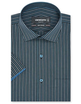 Stripe Teal Smart Fit Shirt FS2798SH-14.5