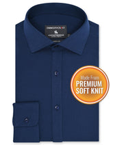 Plain Navy Tailored Smart Fit Shirt FS27SF-14.5