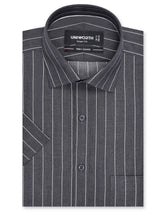 Stripe Charcoal Smart Fit Shirt FS2817SH-14.5