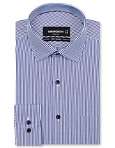 Stripe Navy Classic Fit Shirt FS2824RF-14.5