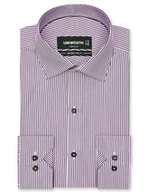 Stripe Maroon Classic Fit Shirt FS2825RF-14.5