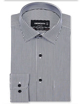 Stripe Black Tailored Smart Fit Shirt FS2826SF-16
