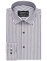 Stripe D Grey Classic Fit Shirt FS2831-1RF-14.5