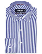 Stripe Navy Tailored Smart Fit Shirt FS2838SF-14.5
