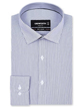Stripe Navy Tailored Smart Fit Shirt FS2853-1SF-14.5