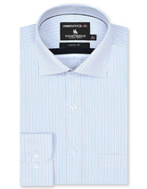 Stripe L Brown Classic Fit Shirt FS2853RF-14.5