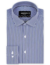 Stripe Navy Classic Fit Shirt FS2855-1RF-14.5