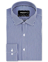 Stripe Navy Tailored Smart Fit Shirt FS2855-1SF-14.5