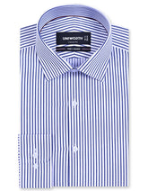 Stripe Navy Classic Fit Shirt FS2859-1RF-14.5
