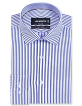 Stripe Navy Tailored Smart Fit Shirt FS2859-1SF-14.5