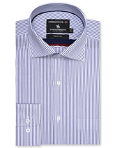 Stripe Navy Tailored Smart Fit Shirt FS2865SF-14.5