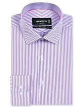 Stripe Pink Classic Fit Shirt FS2866-1RF-14.5