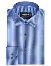 Stripe Navy Classic Fit Shirt FS2867-2RF-14.5