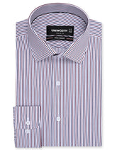 Stripe Maroon Classic Fit Shirt FS2868-2RF-14.5