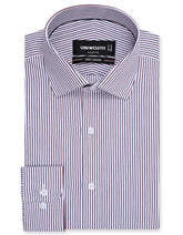 Stripe Maroon Tailored Smart Fit Shirt FS2868-2SF-14.5