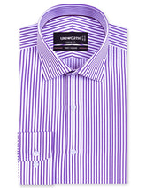 Stripe Purple Classic Fit Shirt FS2869-1RF-14.5