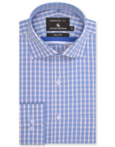 Check Blue/Orange Tailored Smart Fit Shirt FS2870SF-14.5