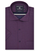 Stripe Maroon Smart Fit Shirt FS2888SH-14.5