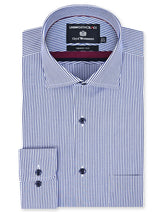 Stripe Navy Tailored Smart Fit Shirt FS2908SF-14.5