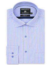 Stripe Blue Classic Fit Shirt FS2921-1RF-14.5
