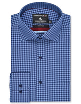 Check M Blue Tailored Smart Fit Shirt FS2932-1SF-14.5