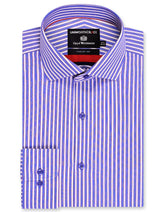 Stripe Blue Classic Fit Shirt FS2943RF-14.5