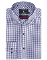 Check Navy Classic Fit Shirt FS2987RF-14.5