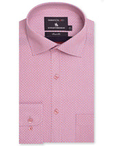 Printed Pink/Sky Tailored Smart Fit Shirt FS635-2SF-14.5