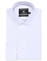 Printed White Classic Fit Shirt FS820RF-14.5