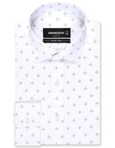 Printed White Tailored Smart Fit Shirt FS846SF-14.5