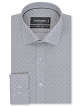 Printed Black Classic Fit Shirt FS882RF-14.5