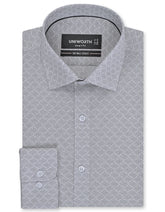 Printed Black Tailored Smart Fit Shirt FS882SF-14.5
