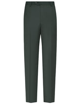 D Green Plain Formal Trouser Tailored Smart Fit FT2608-1C-30