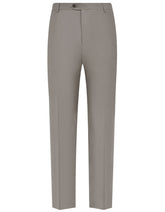 L Brown Plain Formal Trouser Tailored Smart Fit FT469S-30