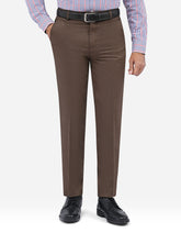 D Brown Texture Formal Trouser Classic Fit FT622C-30