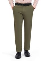 Olive Smart Fit Cotton Trouser FTC2628S-30