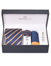 Navy/Rust Stripe Men Accessories Box