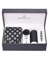 Black/White Texture Men Accessories Box
