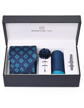 Navy Texture Men Accessories Box