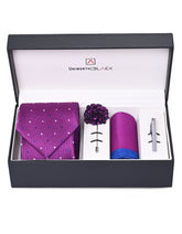 Purple Dotted Men Accessories Box