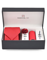 Red Texture Men Accessories Box