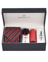 Red Texture Men Accessories Box