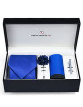 Blue Texture Men Accessories Box