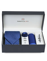 Navy Geometric Men Accessories Box