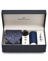 D Blue Texture Men Accessories Box