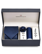 Navy Texture Men Accessories Box