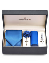 Royal Blue Paisley Men Accessories Box