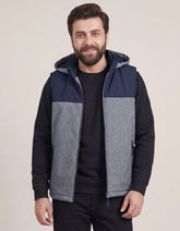 Navy Plain Gilet Jacket