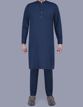 Navy Texture Kurta Pajama KP2501-1-XS