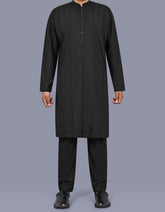 Black Plain Kurta Pajama KP2600-1-XS